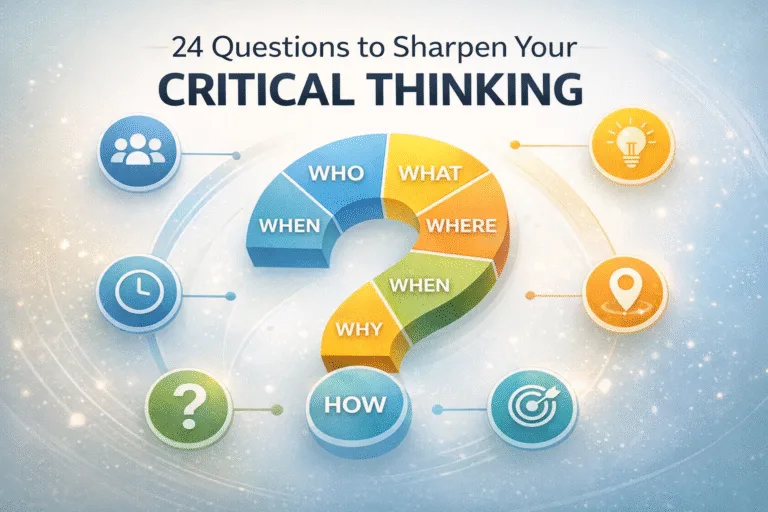24 Questions to Sharpen Your Critical Thinking Skills for Better Decision Making