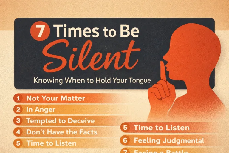7 Biblical Times to Be Silent  Spiritual Wisdom  Personal Growth Tips for Mindful Living