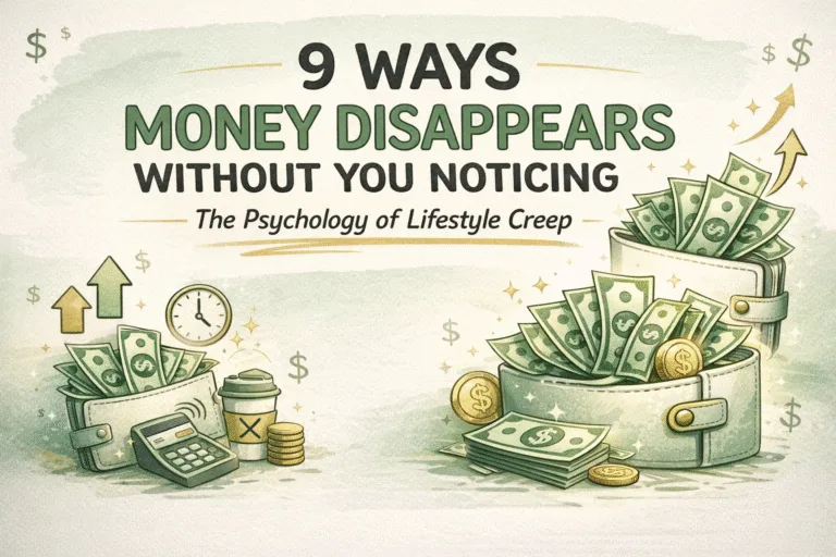 9 Ways Money Disappears The Psychology of Lifestyle Creep  Financial Habits