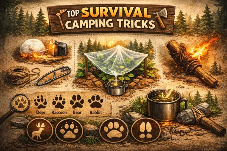 10 Essential Survival Camping Tricks DIY Fire Starters, Shelters  Outdoor Skills Guide