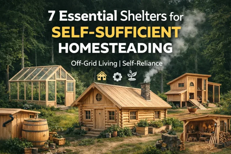7 Essential Off-Grid Shelters for a Self-Sufficient Homestead  Homesteading Tips