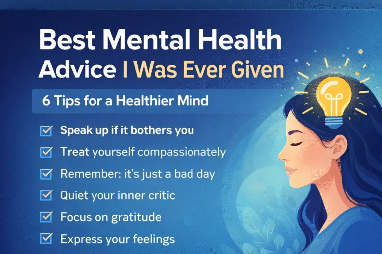 6 Best Mental Health Advice  Self-Care Tips for Mindset Growth  Anxiety Relief