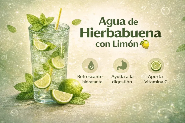 Agua de Hierbabuena con Limón Receta Saludable y Refrescante para la Digestión