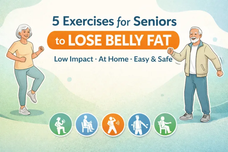 5 Safe Exercises for Seniors to Lose Belly Fat  Low Impact At-Home Workout for Over 60s