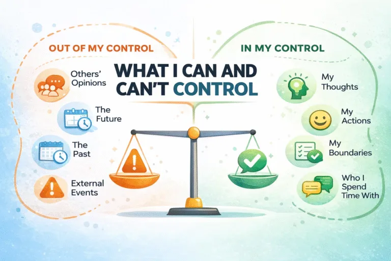Circle of Control What You Can  Cannot Control for Anxiety