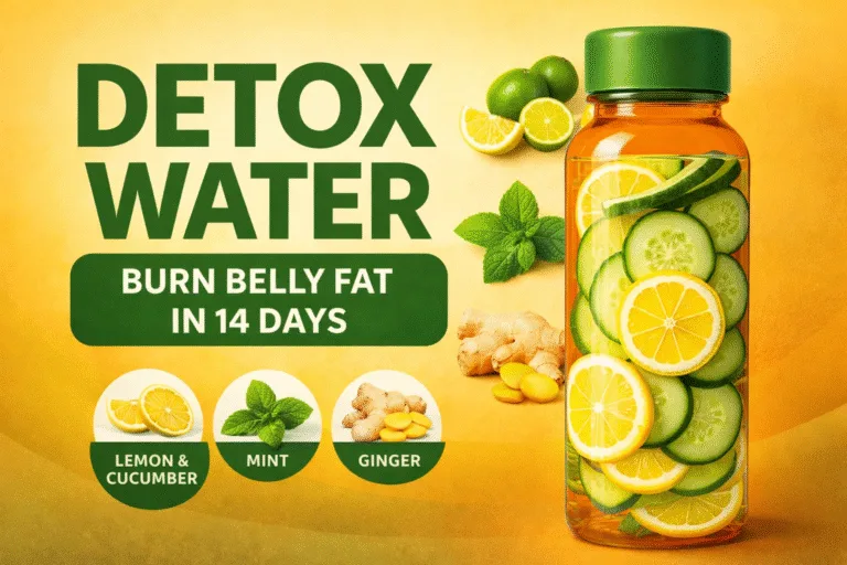 14-Day Belly Fat Burner Lemon Cucumber Detox Water Recipe for Weight Loss