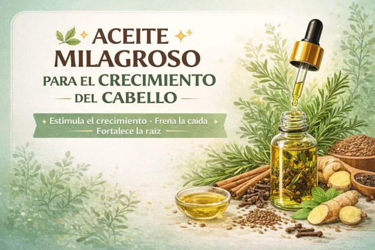 Aceite para Crecer el Pelo Receta de Mascarilla Natural de Romero, Canela y Jengibre
