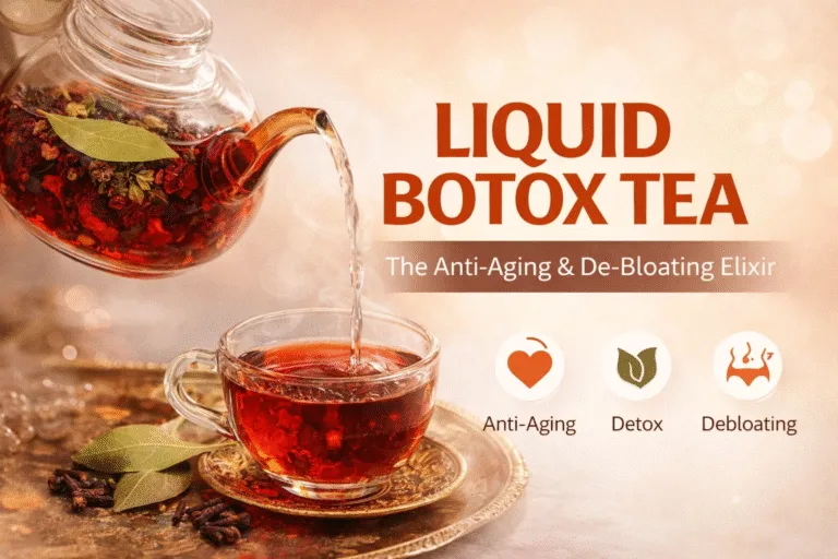 DIY Liquid Botox Tea Hibiscus  Moringa Natural Anti-Aging Beauty Drink Recipe