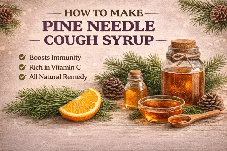 How to Make Pine Needle Cough Syrup  DIY Herbal Remedy for Immune Support  Lung Health
