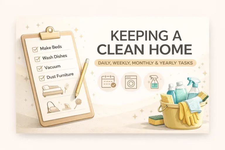 Ultimate Home Cleaning Checklist Daily, Weekly, Monthly  Seasonal House Cleaning Schedule