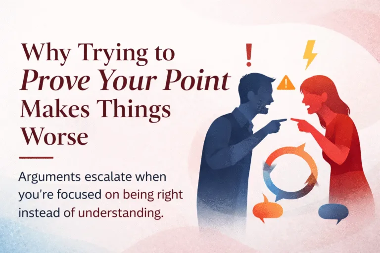 Stop Proving Your Point Why Defending Your Intent Escapes Conflict and Ruins Relationships
