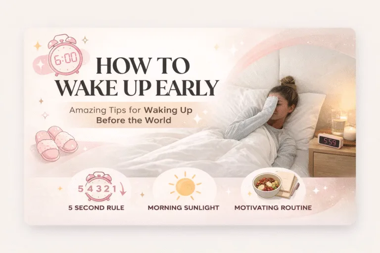How to Wake Up Early Mindset Hacks  Morning Routine Tips for a Productive Day