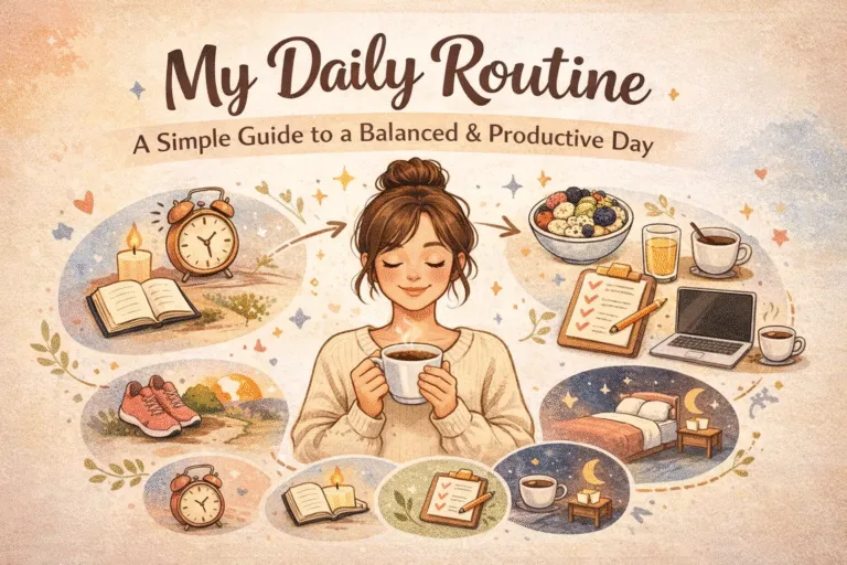 Aesthetic Daily Routine Guide for Productivity  Self Care  Healthy Habits Morning To Night