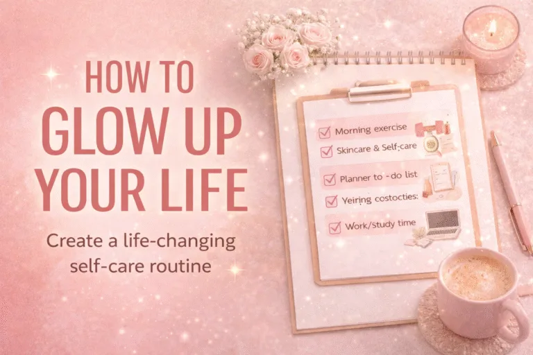 Reset Your Life Daily Glow Up Routine  Self-Care Checklist for Success
