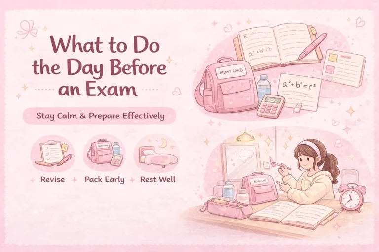 What to Do the Day Before an Exam 7 Aesthetic Study Tips  Calm Revision Guide for Students