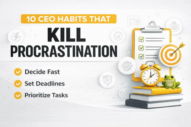 10 CEO Productivity Habits to Stop Procrastination and Boost Your Focus Every Day