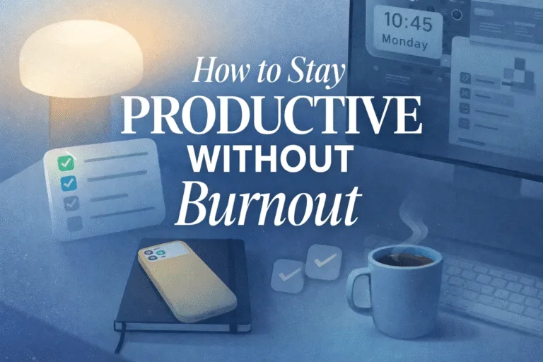 How to Stay Productive Without Burning Out 5 Tips for a Balanced Aesthetic Workspace