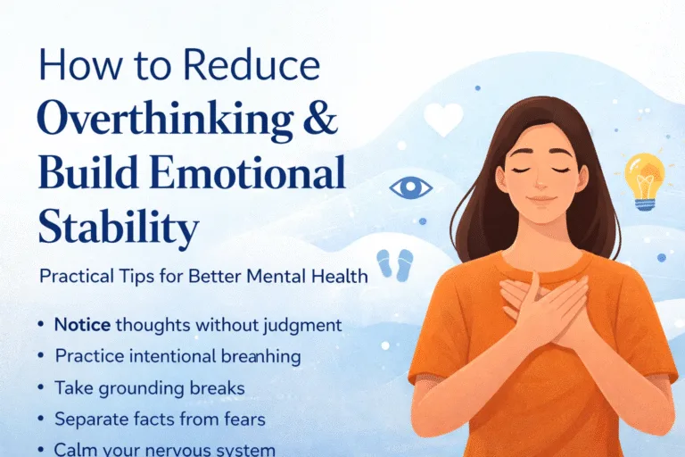 How to Stop Overthinking  Build Emotional Stability 20 Mental Health Tips