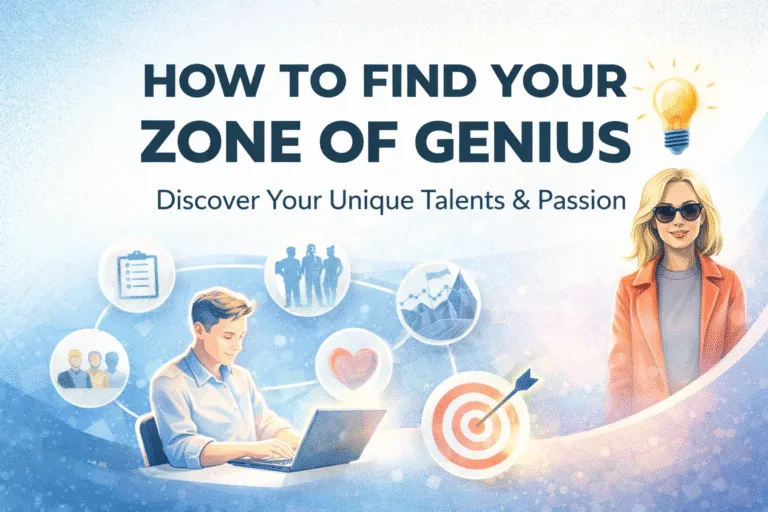 How to Find Your Zone of Genius Infographic Poster  Career Growth Wall Art Canvas