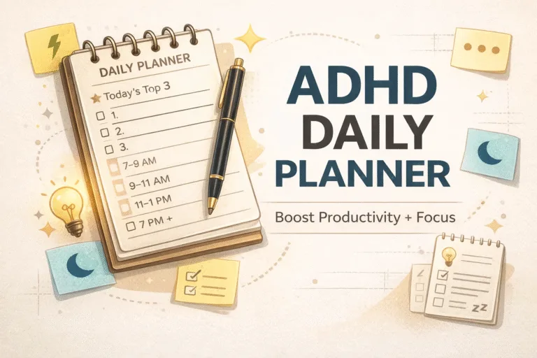 ADHD Daily Dashboard 2026 The Best Digital Planner for Life Admin  Focus