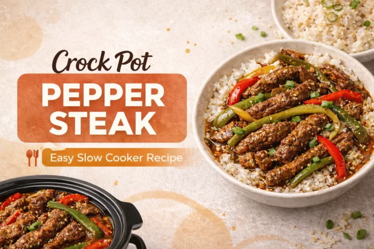 Easy Crock Pot Pepper Steak Recipe