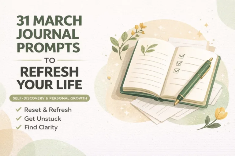 31 March Journal Prompts to Refresh Your Life  Reset for Spring