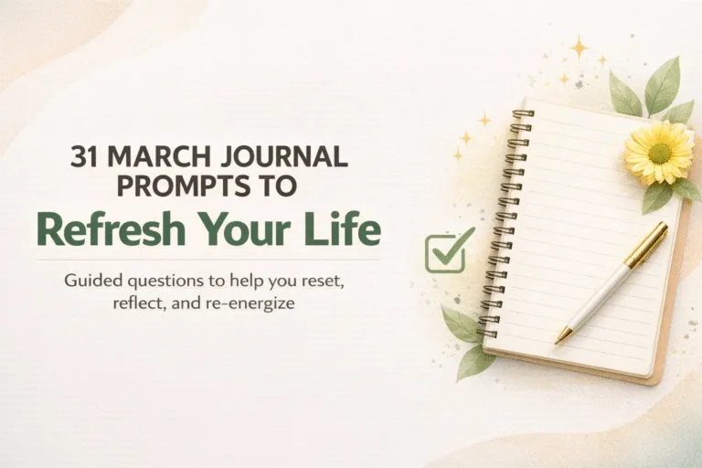 31 March Journal Prompts to Refresh Your Life