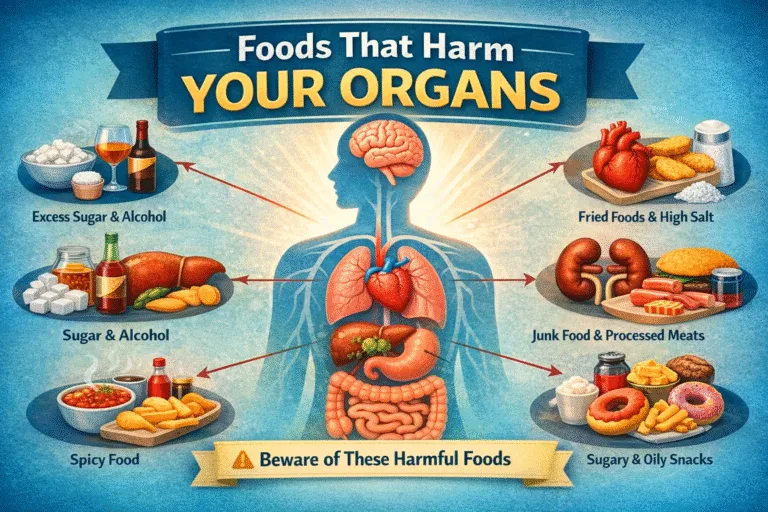 Foods That Harm Your Organs A Visual Guide to Healthy Eating Habits
