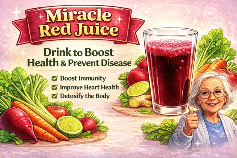 Homemade Miracle Red Juice Recipe for Heart Health, Immunity and Clear Skin Detox