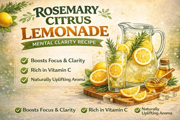 Rosemary Citrus Lemonade Recipe for Mental Clarity  Easy Refreshing Healthy Drink Recipe