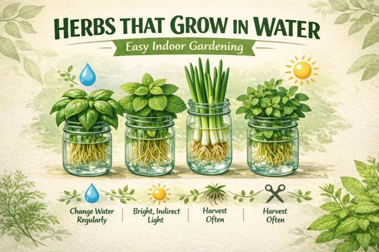 8 Best Herbs to Grow in Water  Easy Indoor Herb Garden Guide for Beginners
