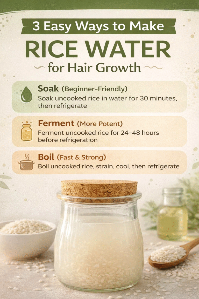 3 Easy Ways to Make Rice Water for Hair Growth at Home