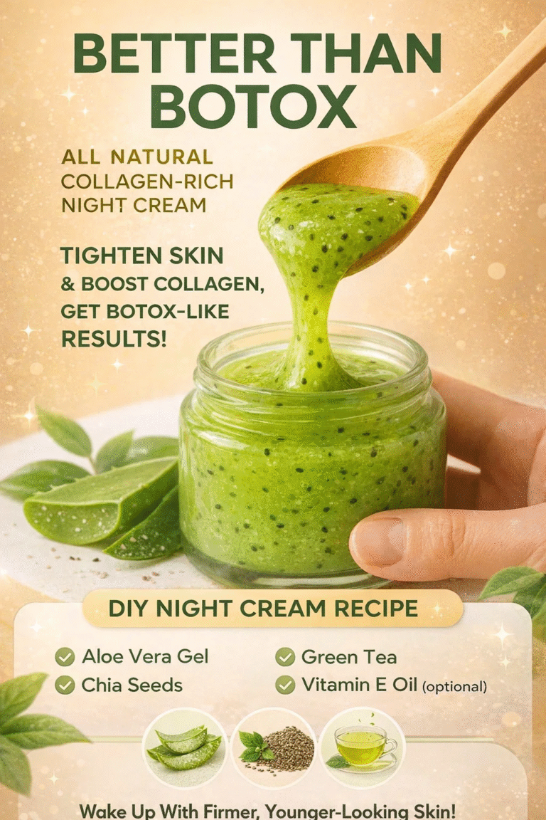 DIY Natural Night Cream for Tight Skin  Anti-Aging Aloe  Chia Seed Mask