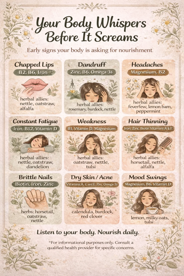 Holistic Health Guide Nutrient Deficiencies  Herbal Remedies Infographic
