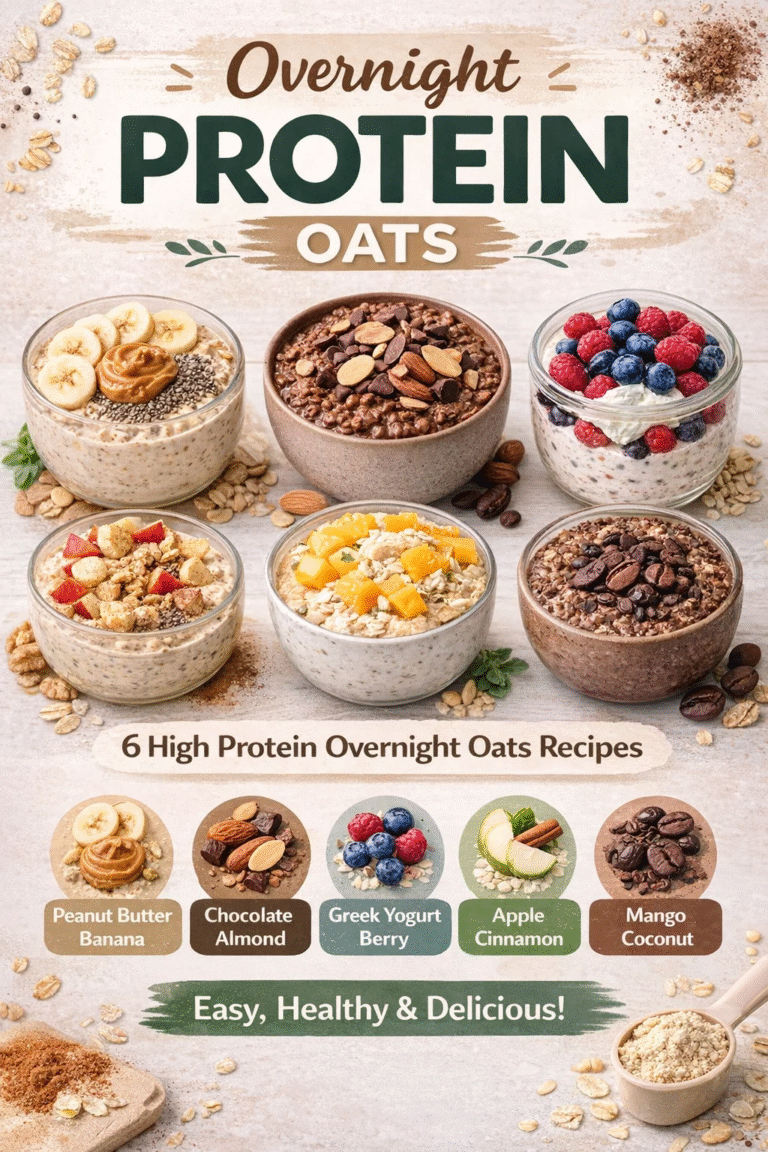 6 High-Protein Overnight Oats Recipes  Easy Healthy Meal Prep Ideas