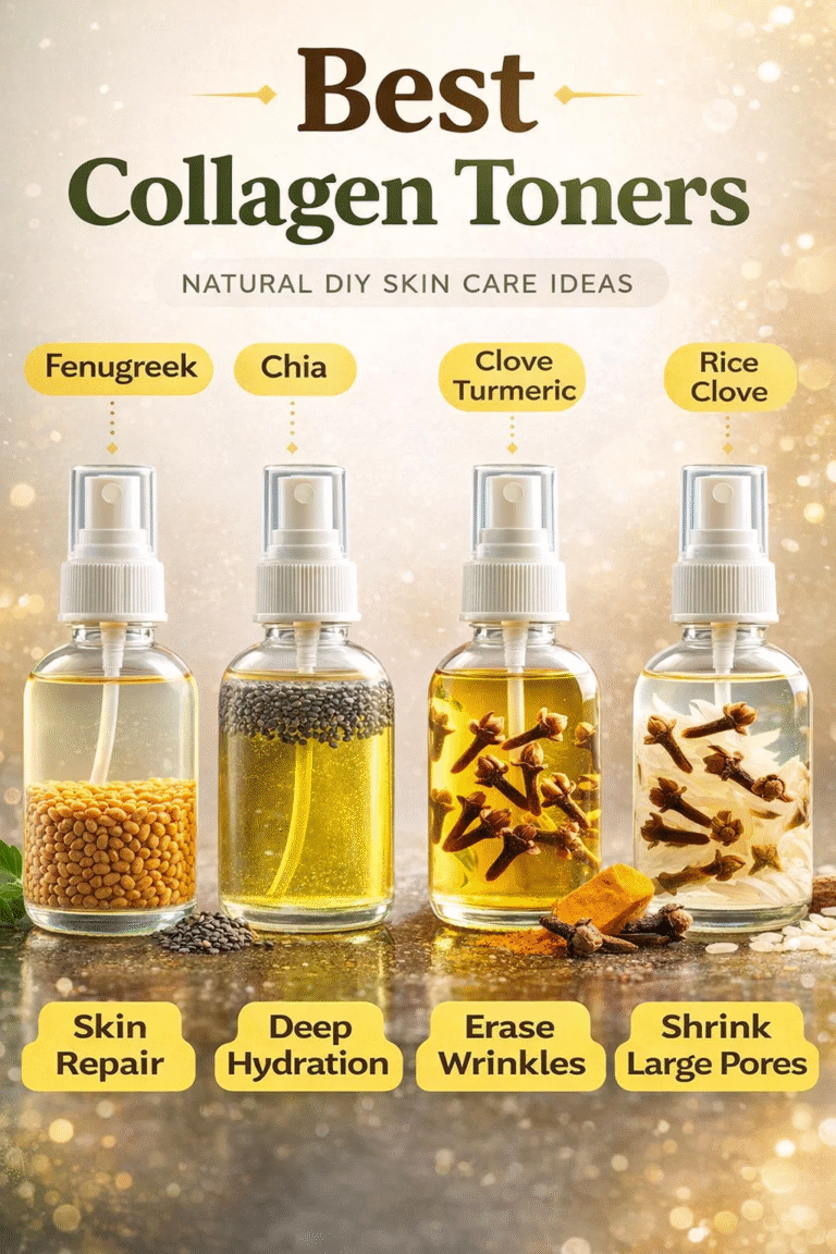Best Homemade Collagen Toners Rice, Clove  Turmeric for Clear Skin  Wrinkles