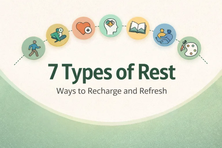 7 Types of Rest for Better Health  Holistic Wellness  Self-Care Tips for Burnout Relief