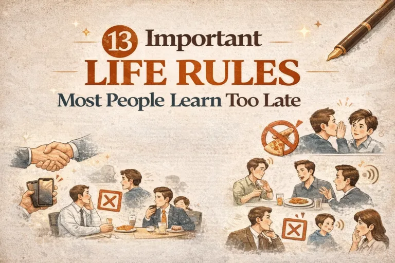 13 Essential Life Rules for Personal Growth and Success Social Etiquette Guide