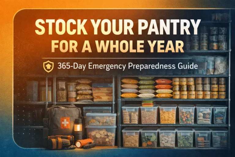 How to Stock a 1 Year Emergency Food Supply Ultimate Pantry Prep Guide