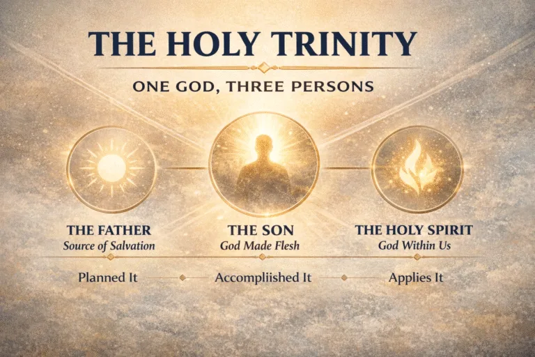 The Holy Trinity Explained One God in Three Persons Bible Verses  Christian Infographic