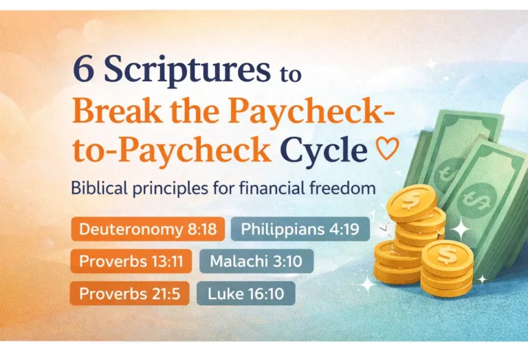 6 Scriptures to Break the Paycheck-to-Paycheck Cycle  Biblical Financial Freedom Tips