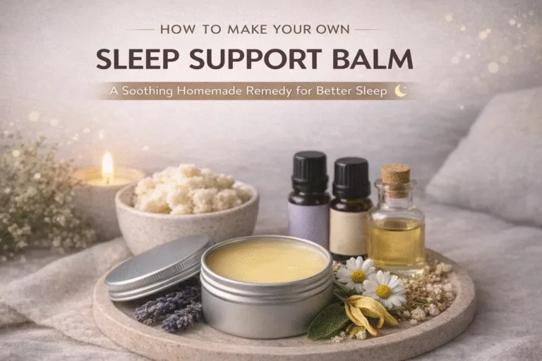 DIY Sleep Support Balm Recipe Natural Lavender  Chamomile Nighttime Salve for Better Rest