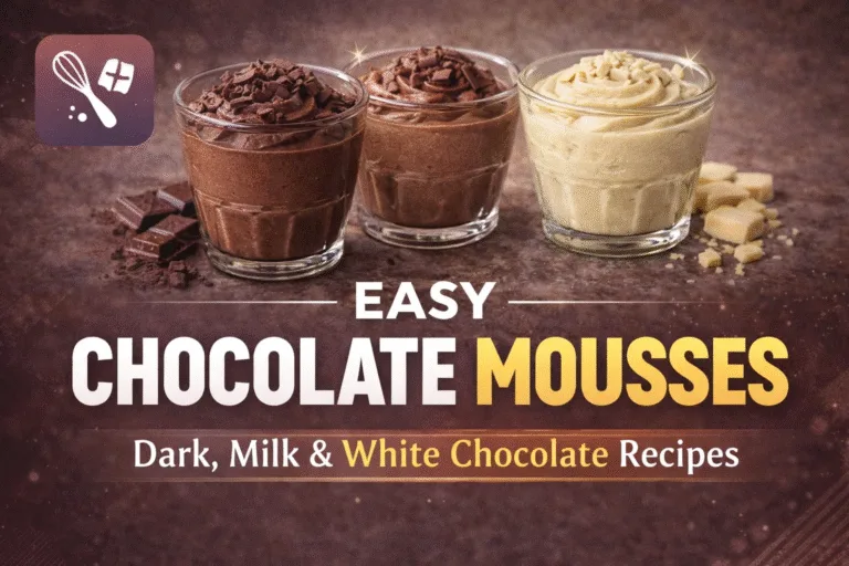 3 Easy Chocolate Mousse Recipes  Quick Dark, Milk  White Chocolate Dessert Ideas