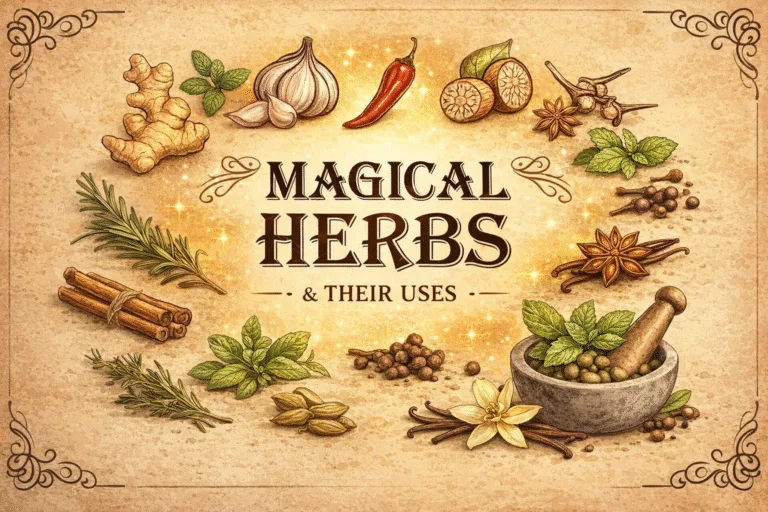 Magical Herbs Poster Witchcraft Guide for Herbal Magick, Garden Witchery  Kitchen Spells