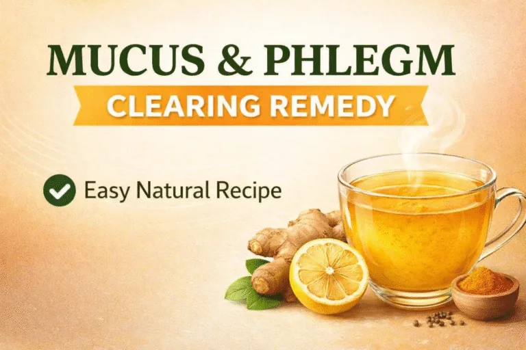 How to Clear Mucus and Phlegm Naturally Ginger Turmeric Tea Recipe for Instant Relief