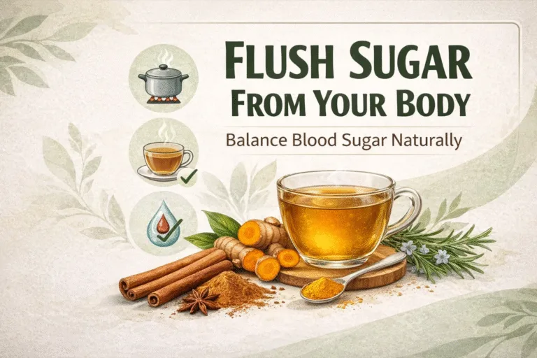 Natural Detox Tea to Flush Sugar  Support Balanced Blood Sugar  Healthy 3-Day Cleanse Recipe