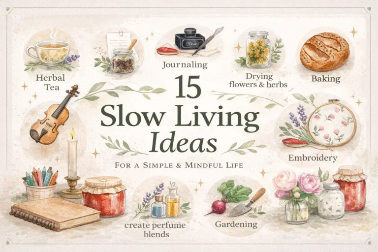 15 Aesthetic Slow Living Ideas  Hobbies  Creative Indoor Activities for Mindful Living