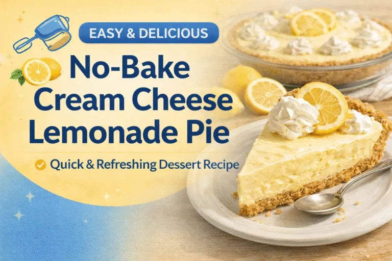 Easy No-Bake Cream Cheese Lemonade Pie Recipe  Refreshing Summer Dessert Idea