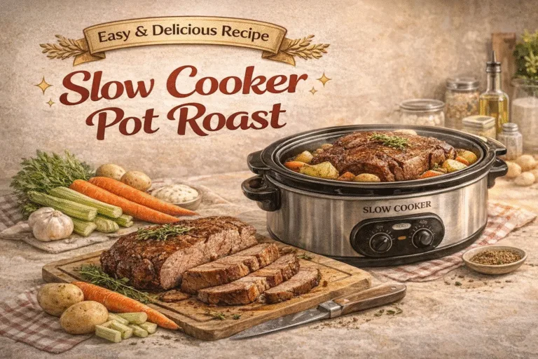Slow Cooker Pot Roast Recipe  Easy Hearty Comfort Food Dinner  77 Recipes
