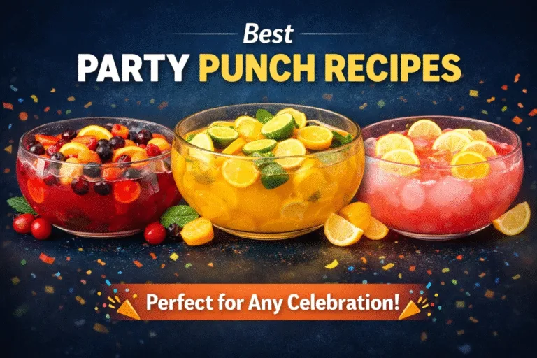 Easy Party Punch Bowl Recipes  Best Alcoholic  Non-Alcoholic Drinks for Crowds